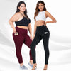 Grote maten legging met hoge taille en stretch
