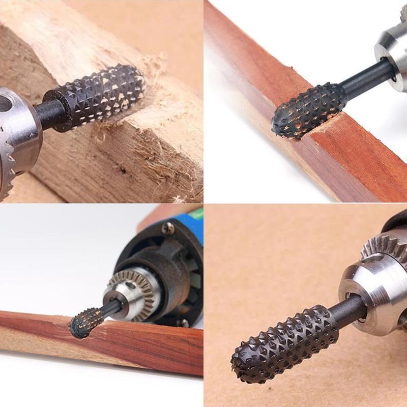 Premium Roterende Raspen Hout Set (10 stuks per set)