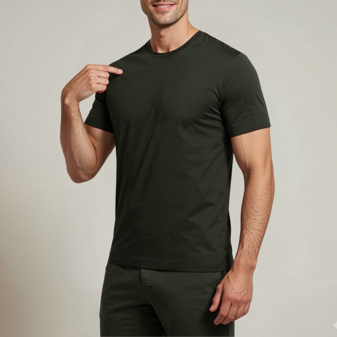 ALVARO SUPIMA T-SHIRT MARINEBLAUW