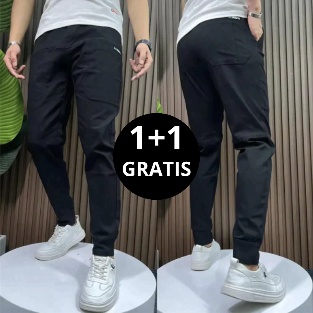 Timo | Stretch Cargobroek 1+1 GRATIS