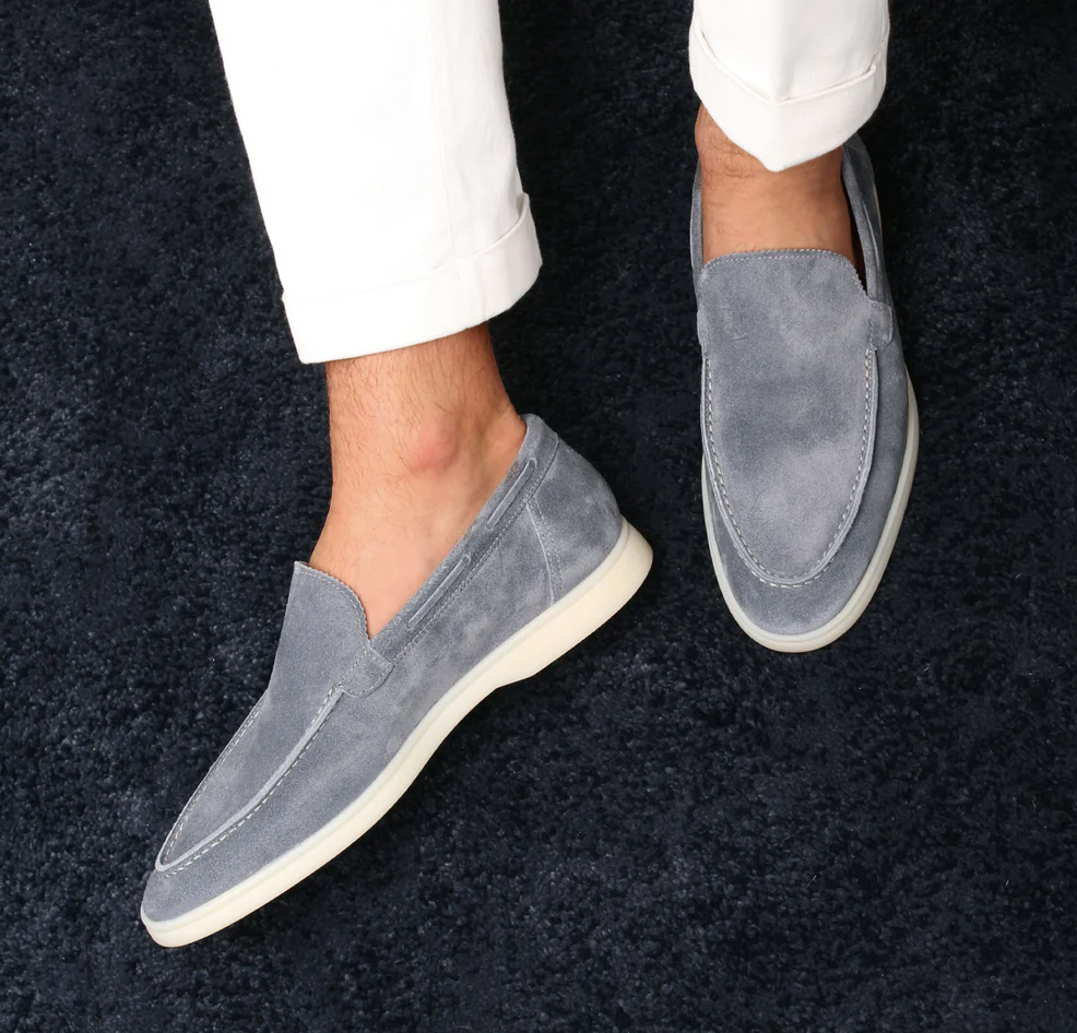 Leonardo - Klassieke suède loafers voor heren.