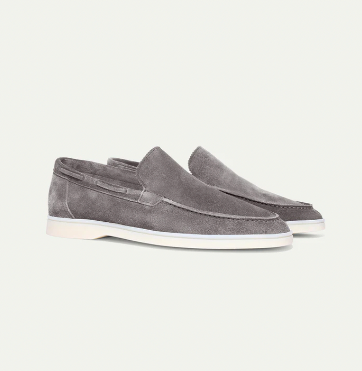 Leonardo - Klassieke suède loafers voor heren.