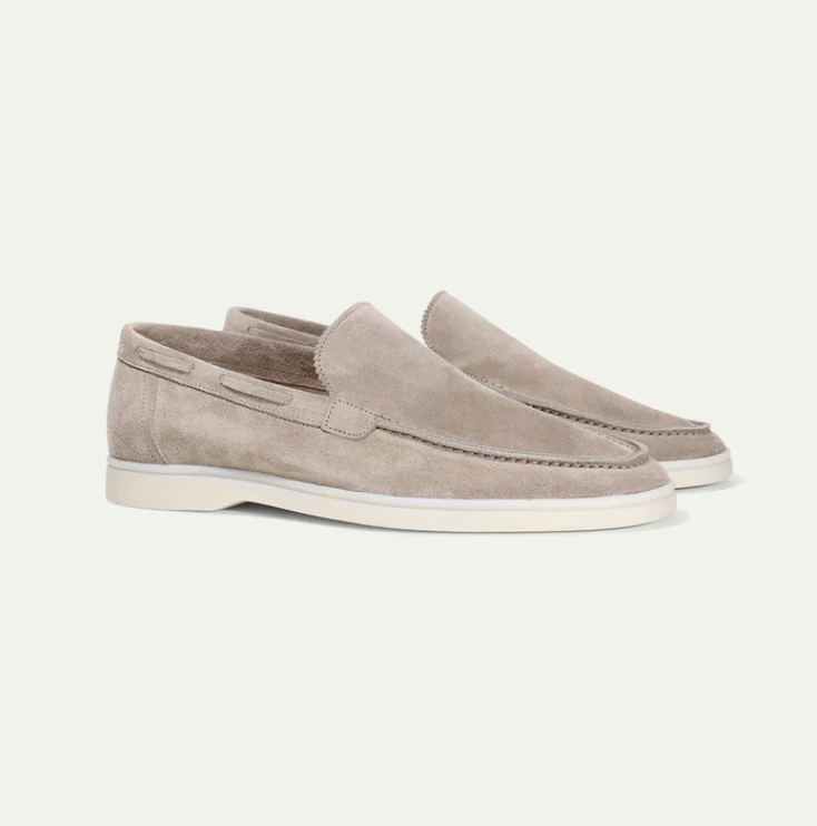 Leonardo - Klassieke suède loafers voor heren.