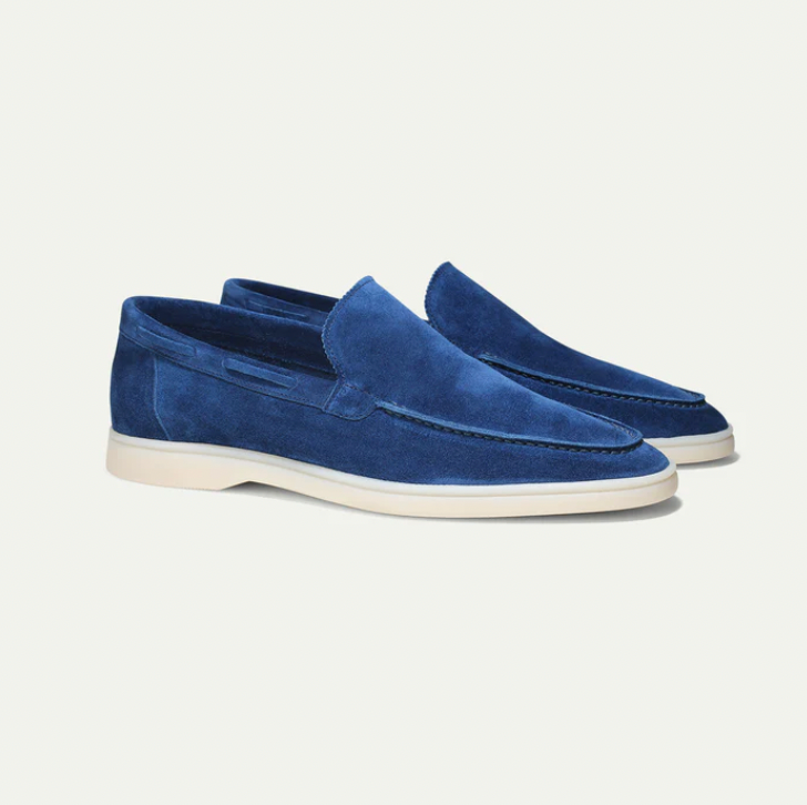 Leonardo - Klassieke suède loafers voor heren.