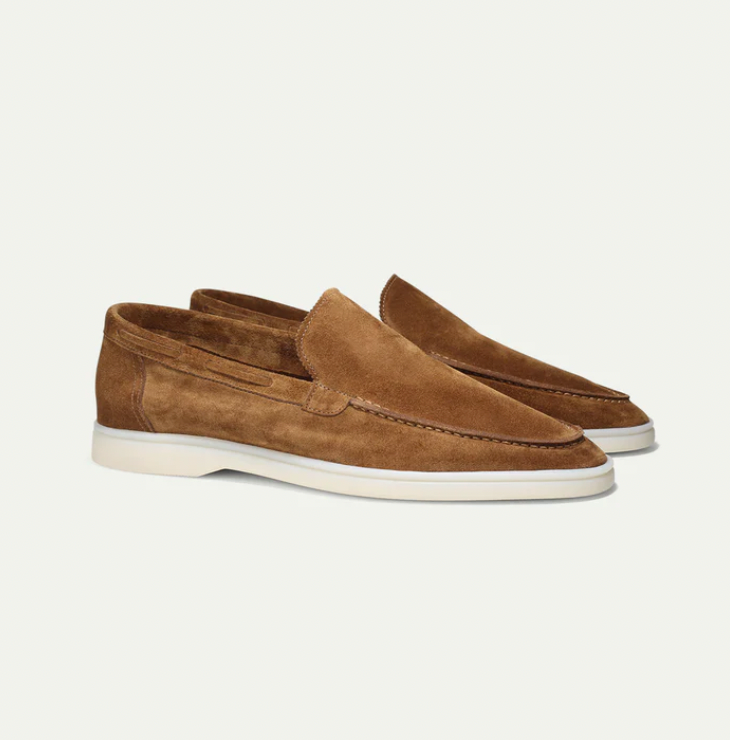 Leonardo - Klassieke suède loafers voor heren.