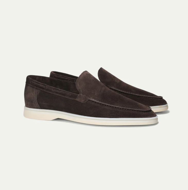 Leonardo - Klassieke suède loafers voor heren.
