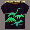 Iconic™ DinoShirt: Kinderen Glow-In-The-Dark T-shirt