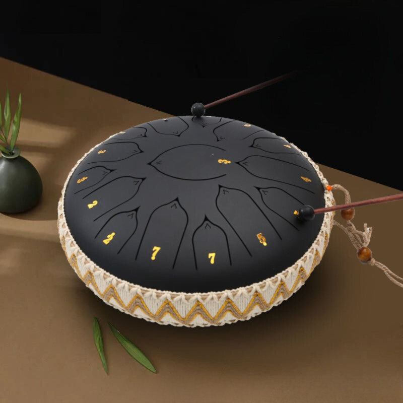 Harmony Oase™ Steel Tongue Drum voor Muzikale Meditatie en Creatieve Expressie.