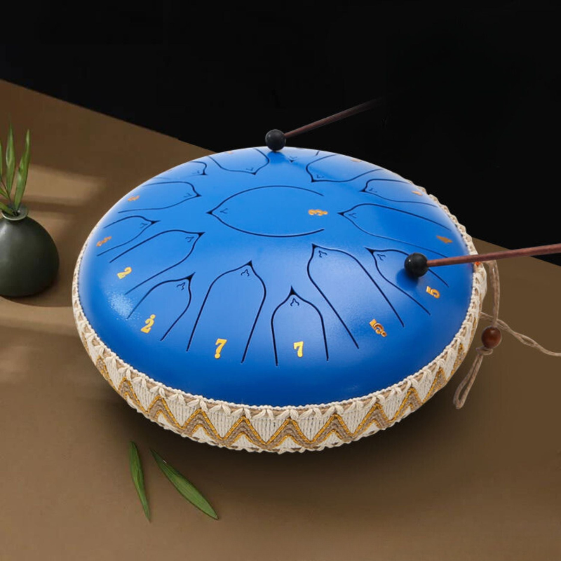 Harmony Oase™ Steel Tongue Drum voor Muzikale Meditatie en Creatieve Expressie.