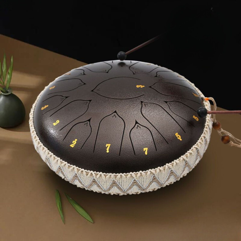 Harmony Oase™ Steel Tongue Drum voor Muzikale Meditatie en Creatieve Expressie.