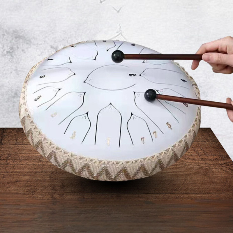 Harmony Oase™ Steel Tongue Drum voor Muzikale Meditatie en Creatieve Expressie.