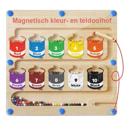MagneticMaze - Kleur- en cijferdoolhof.