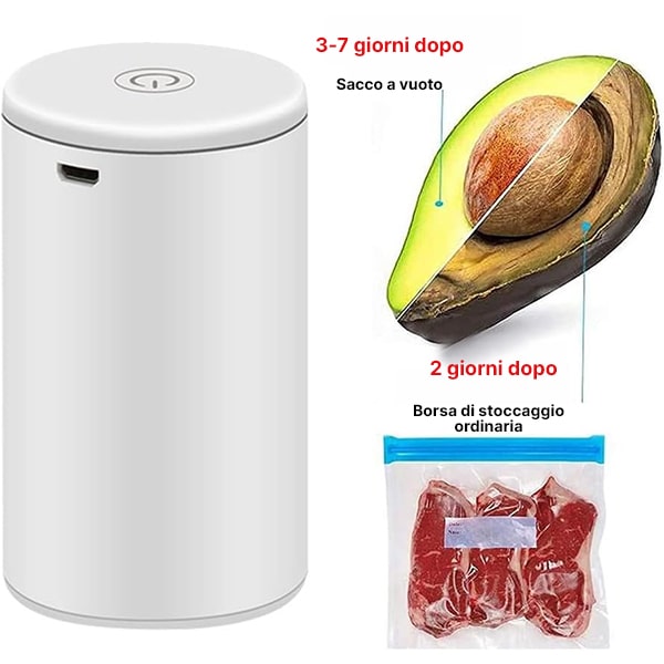 Sigillatrice sottovuoto per alimenti e pompa d’aria rapida e facile | QUICKSEAL.