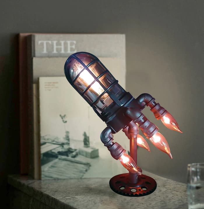 Glowstreamer™ - Retro Ruimteschip Lamp