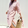 Macey: Elegante Gestreepte Jurk.