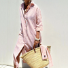 Macey: Elegante Gestreepte Jurk.