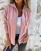 DONNA - Corduroy Hooded Zip Jacket