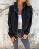 DONNA - Corduroy Hooded Zip Jacket