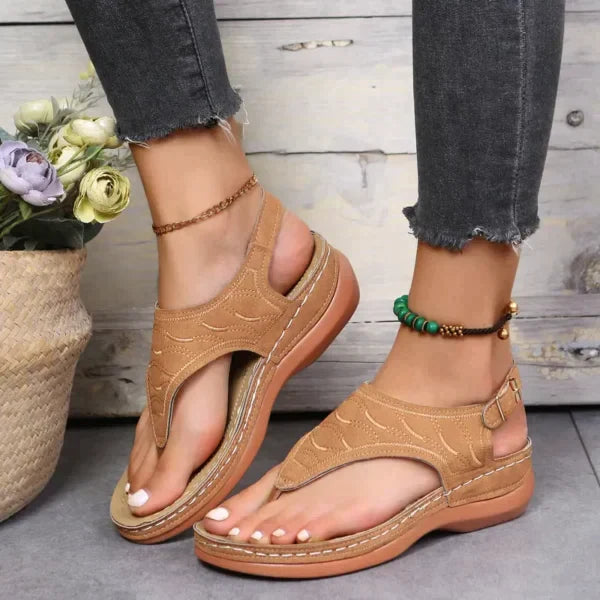 Luna™ - Modieuze leren steun sandalen