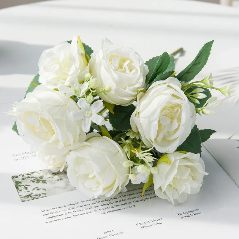 Boeket Zijde Rozen