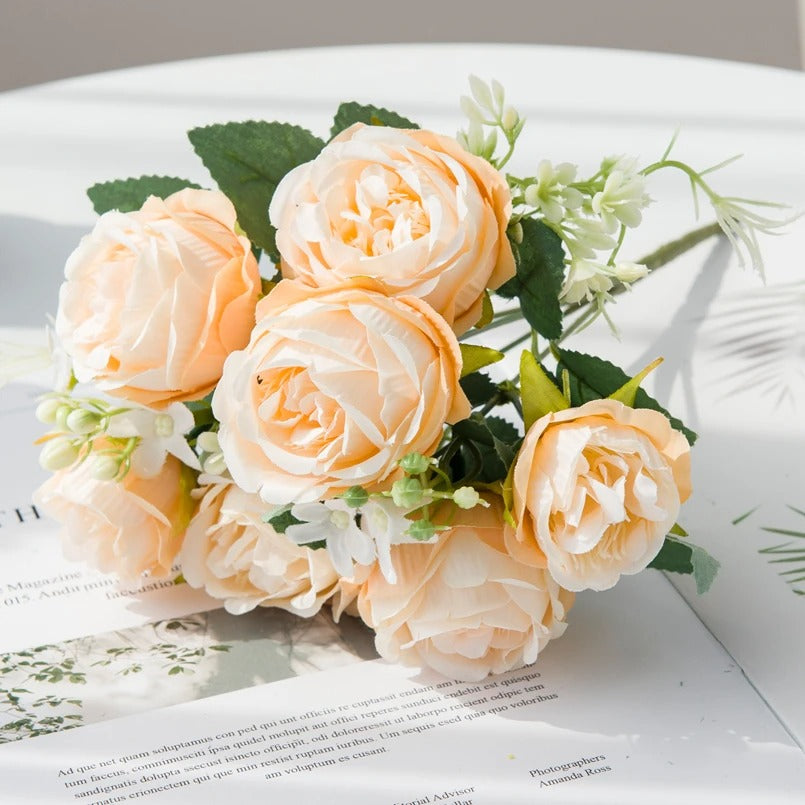 Boeket Zijde Rozen