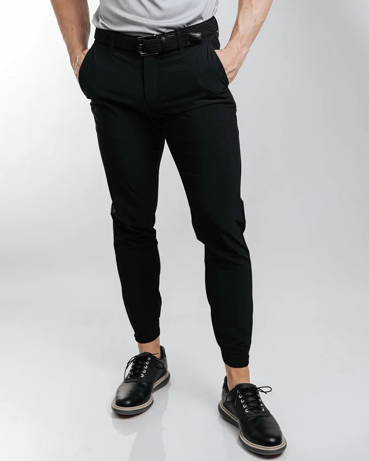 James™ | Slim Fit Joggingbroek met enkelritsen.