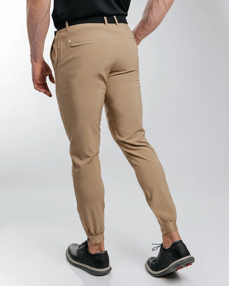 James™ | Slim Fit Joggingbroek met enkelritsen.