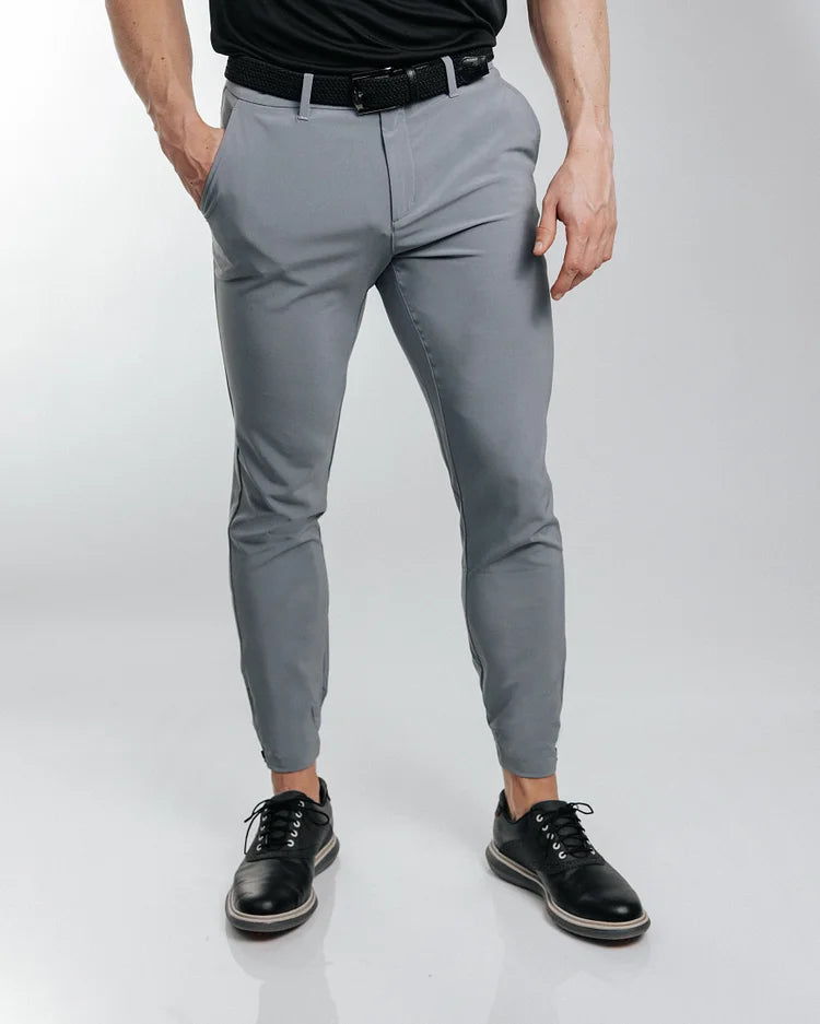 James™ | Slim Fit Joggingbroek met enkelritsen.