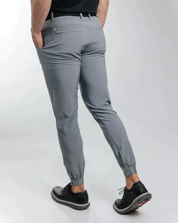 James™ | Slim Fit Joggingbroek met enkelritsen.
