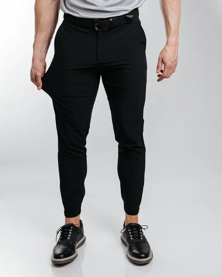 James™ | Slim Fit Joggingbroek met enkelritsen.