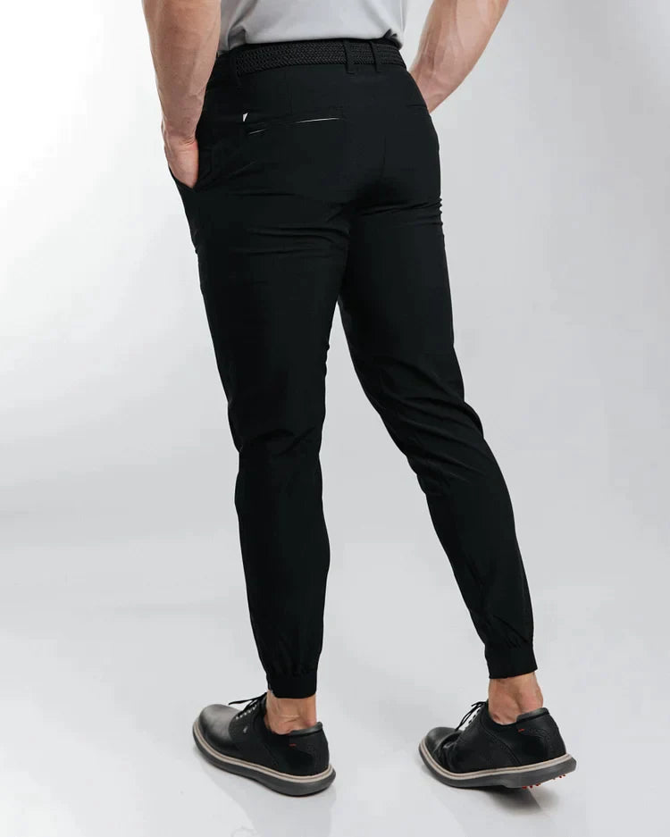 James™ | Slim Fit Joggingbroek met enkelritsen.