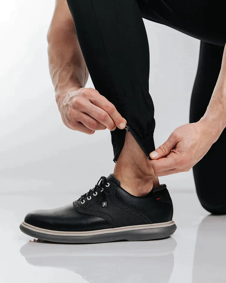 James™ | Slim Fit Joggingbroek met enkelritsen.