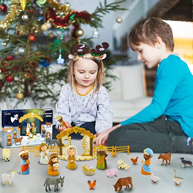 Kerstverwondering: 24-Delige Uitknipbare Adventskalender