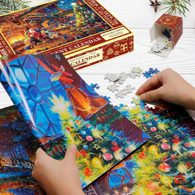 Kerstpuzzel-adventskalender