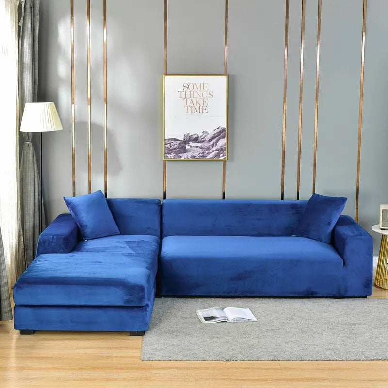Bankhoes | Fluwelen stoffen bekleding