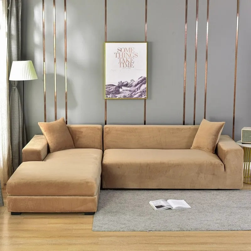 Bankhoes | Fluwelen stoffen bekleding