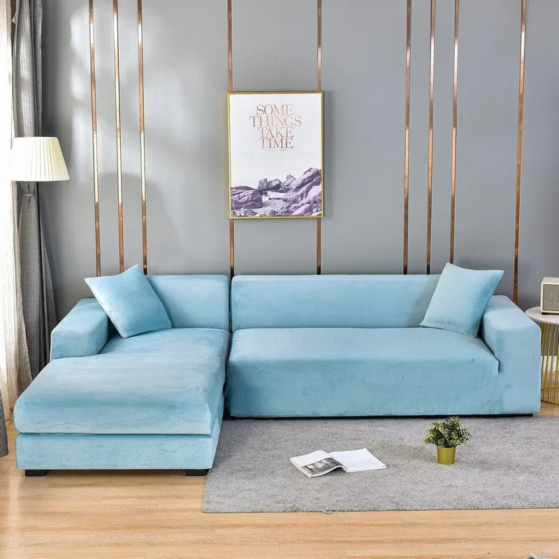 Bankhoes | Fluwelen stoffen bekleding