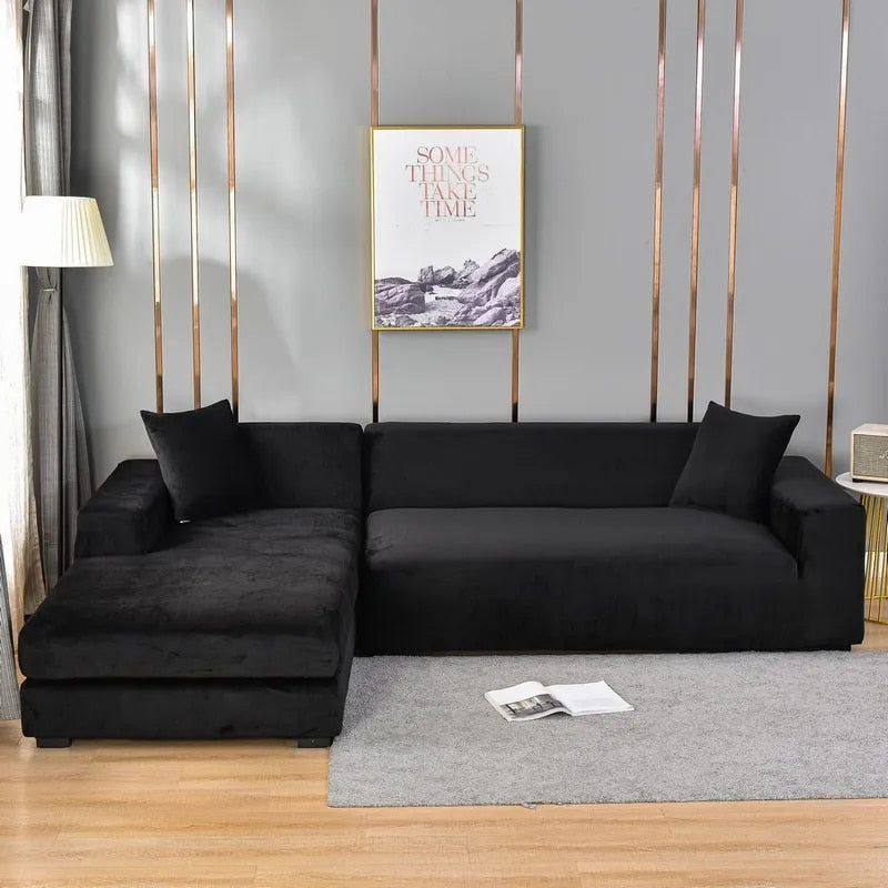 Bankhoes | Fluwelen stoffen bekleding