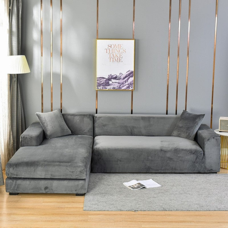 Bankhoes | Fluwelen stoffen bekleding