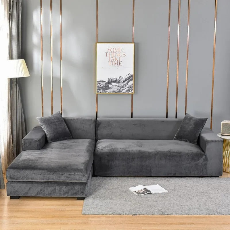 Bankhoes | Fluwelen stoffen bekleding